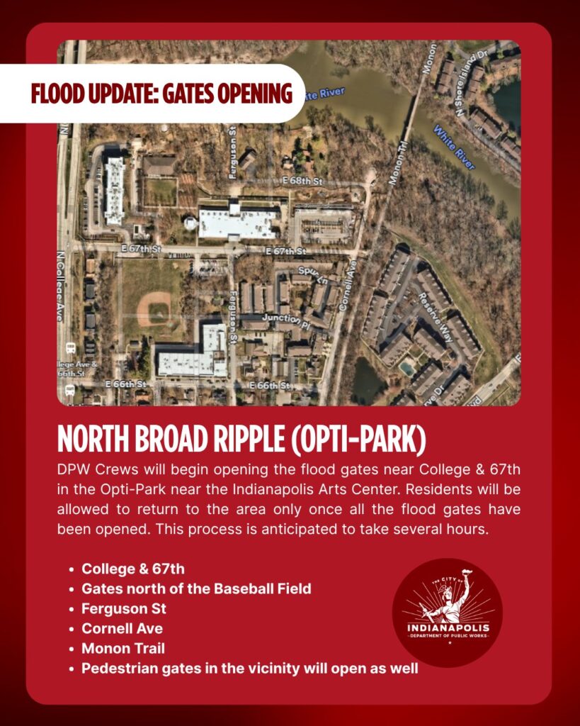 Update: Indy DPW Will Begin Opening The Flood Gates