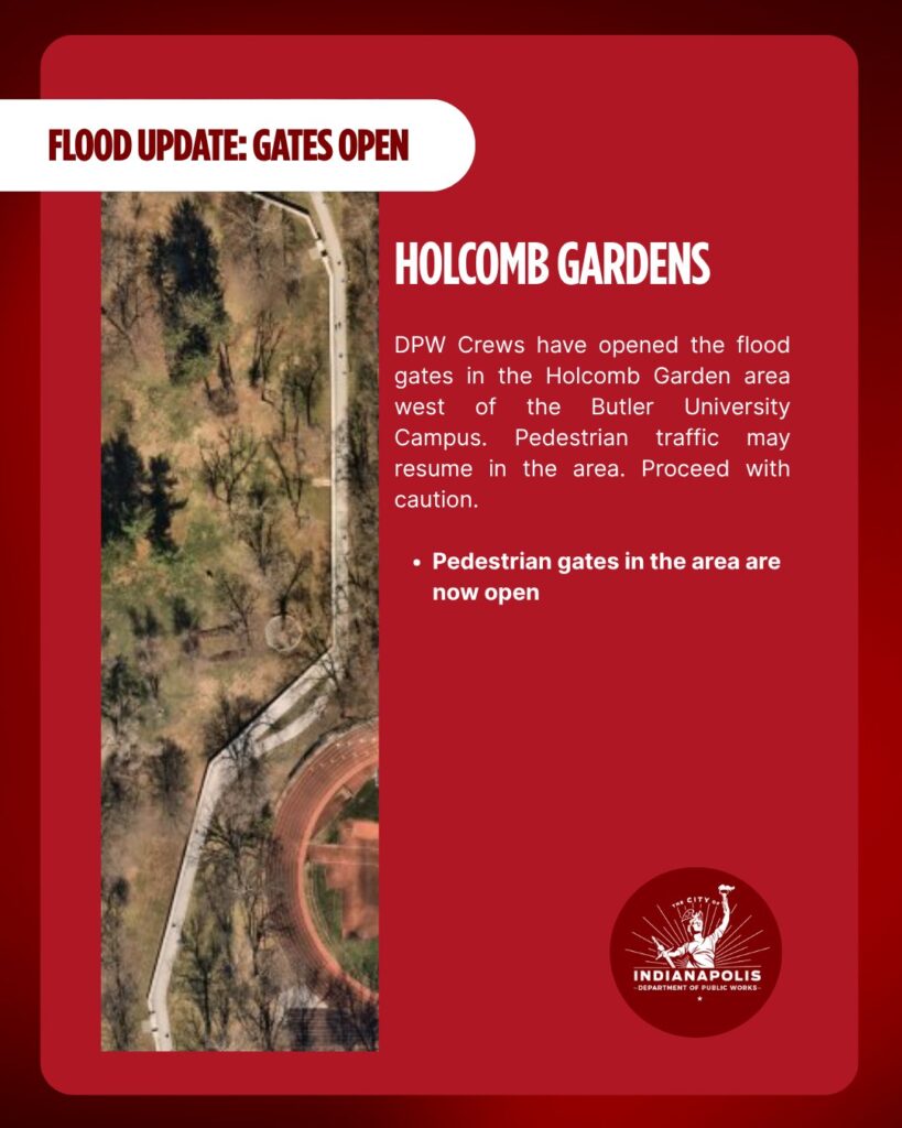 Update: Indy DPW Has Opened The Pedestrian Flood Gates