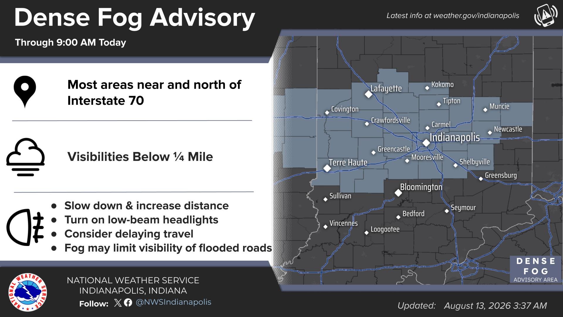 A Dense Fog Advisory Is In Effect Generally Near And North… – image 1