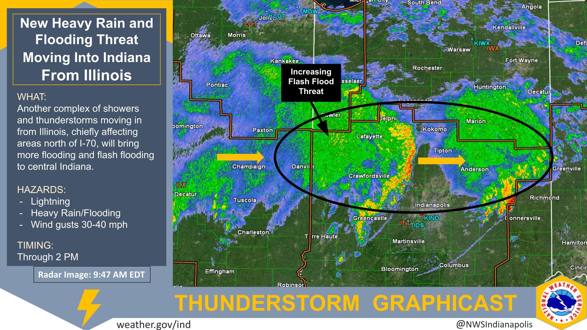 Another Complex Of Showers And Thunderstorms Is Moving East… – image 1