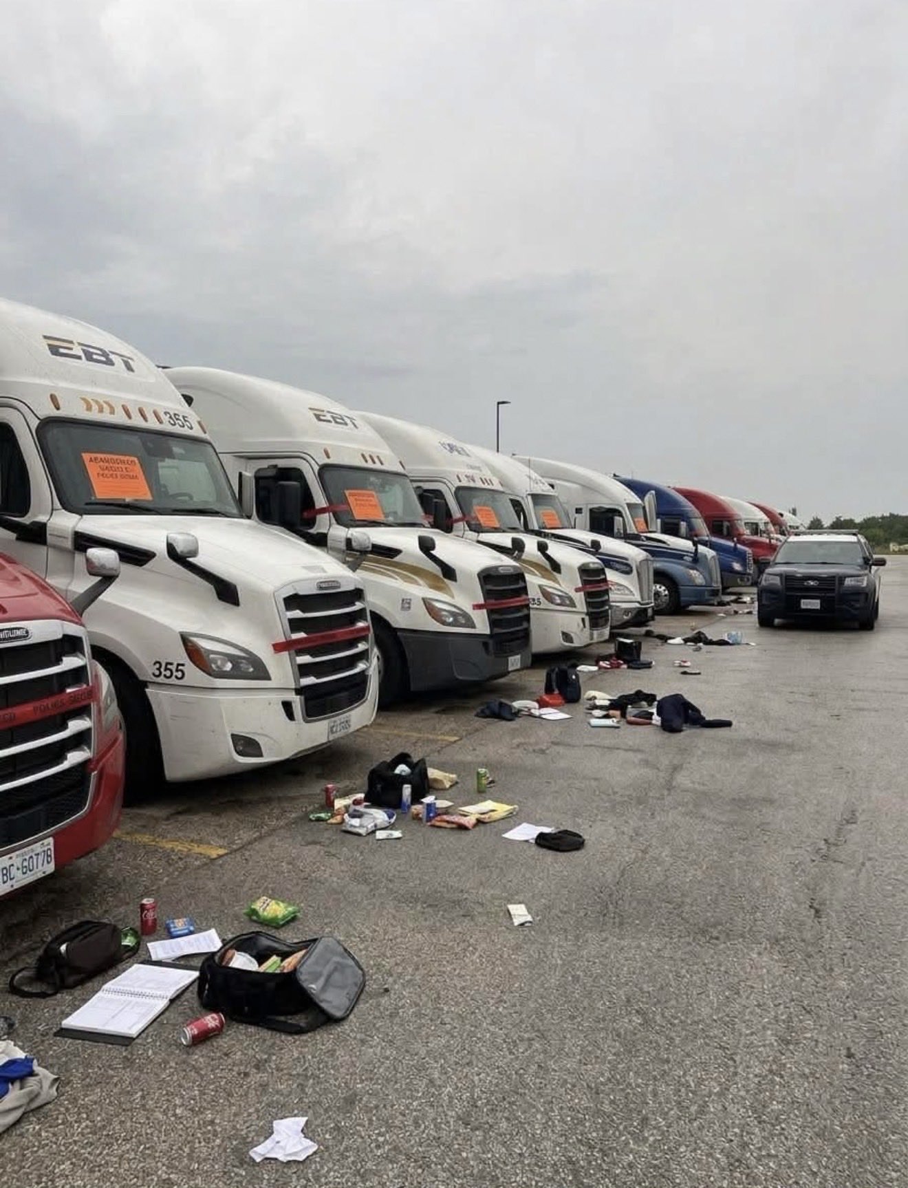 86 Truck Drivers Were Arrested And Trucks Were Left… – image 1