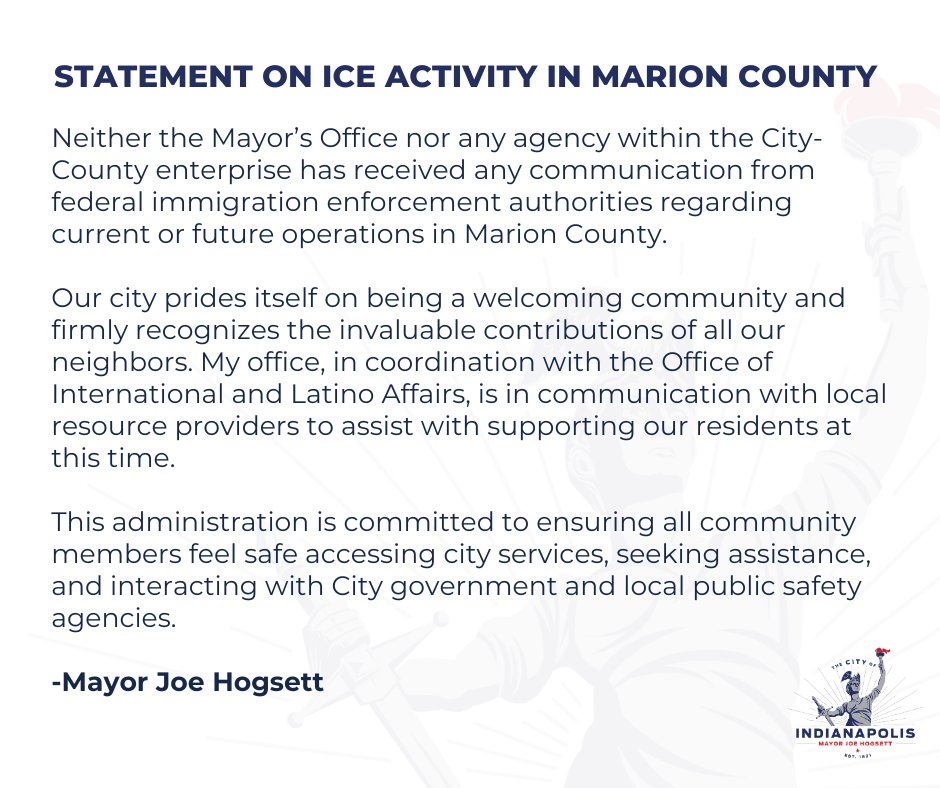 Please Read My Statement On Immigration Enforcement… – image 1