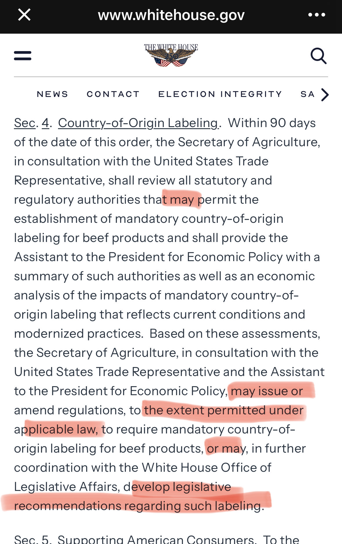 Contrary To Rumors, Trump’s Executive Order Issued Today… – image 1